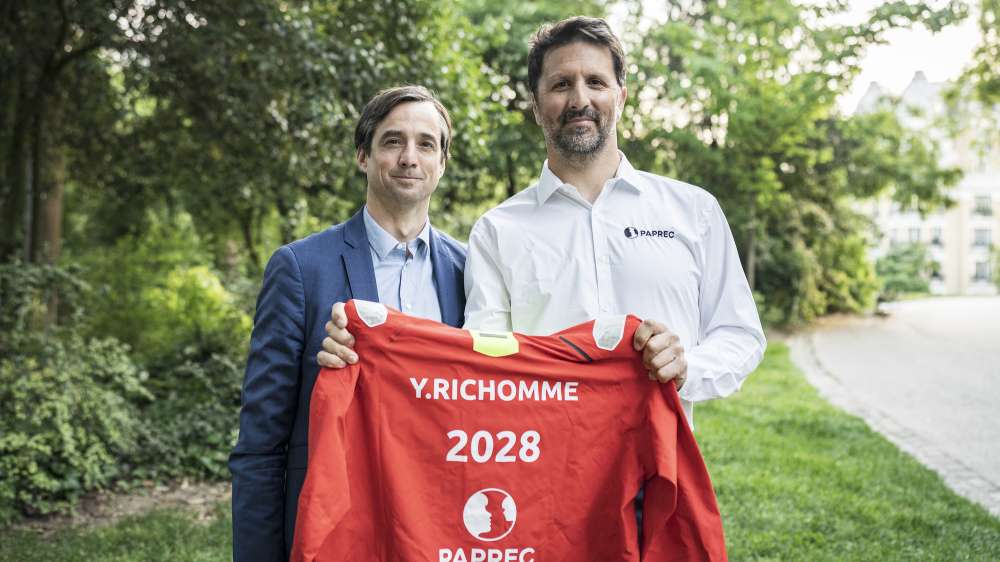 Sébastien Petithuguenin, Directeur général du groupe Paprec et Yoann Richomme