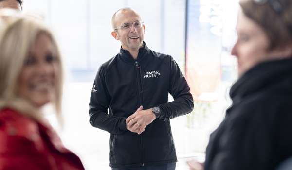 Romain Ménard, chef d’orchestre de l’équipe Paprec Arkéa