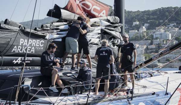 The Ocean Race Europe / Étape 3 : Paprec Arkéa, deuxième ex-aequo avec le Team Holcim-PRB à mi-course !