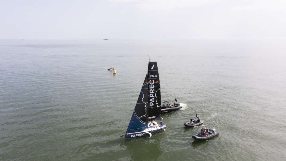 Arrivée Martin Le Pape Solitaire du Figaro Paprec - étape 2 