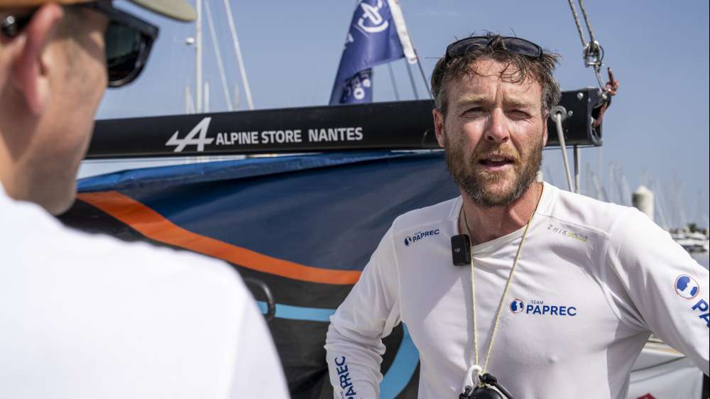 Arrivée Martin Le Pape Solitaire du Figaro Paprec - étape 2 