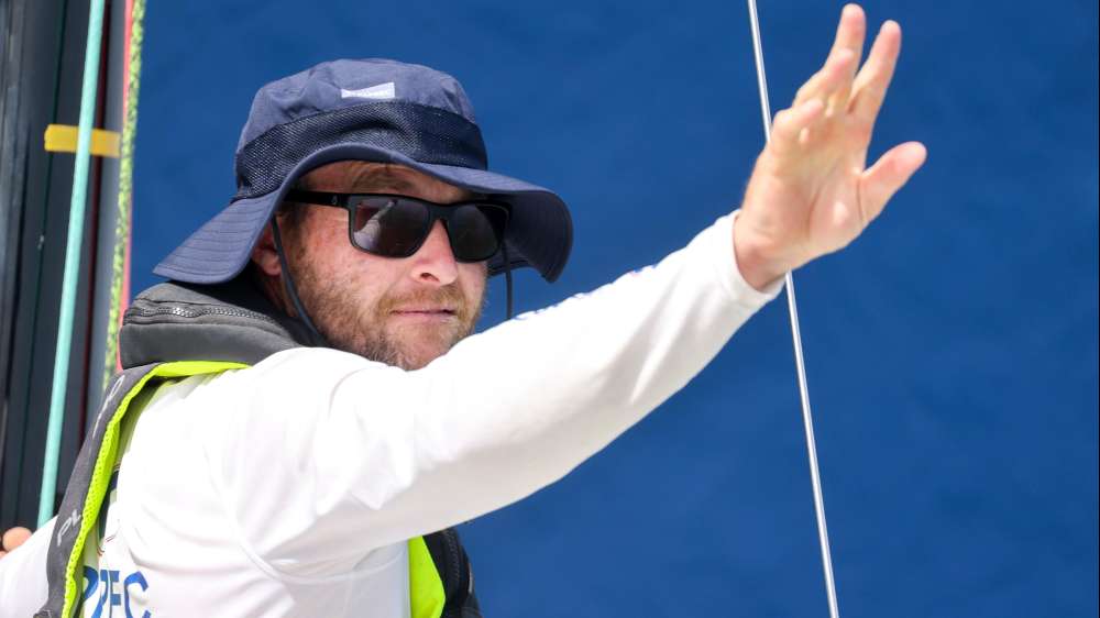 Arrivée Martin Le Pape Solitaire du Figaro Paprec - étape 2 