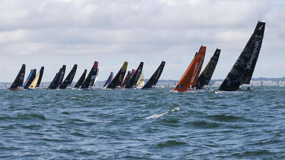 Départ de l'étape 3 de la Solitaire du Figaro Paprec depuis Pornichet