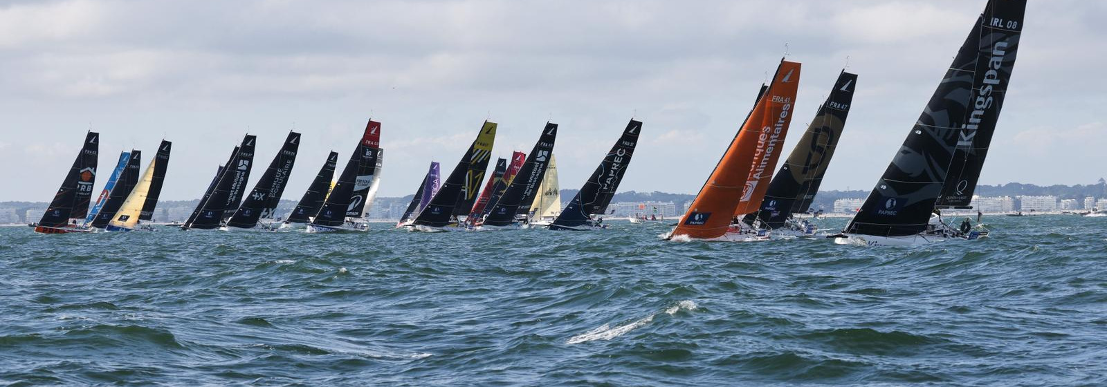Départ de l'étape 3 de la Solitaire du Figaro Paprec depuis Pornichet